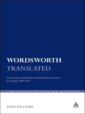 cover image of Wordsworth Translated